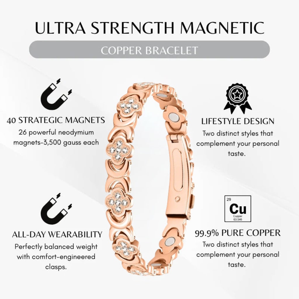 Copper magnetic bracelet for Women