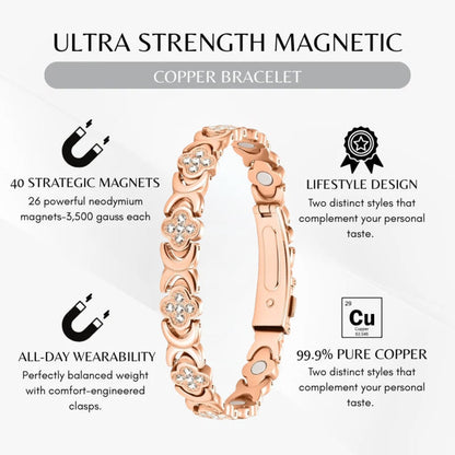 Copper magnetic bracelet for Women