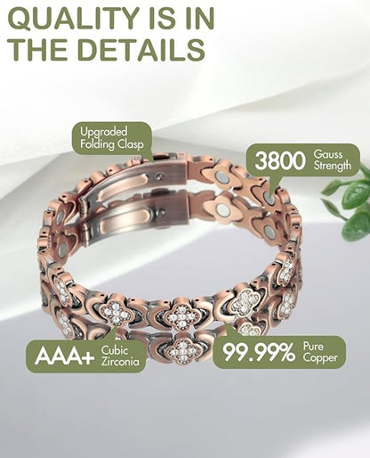 Copper magnetic bracelet for Women