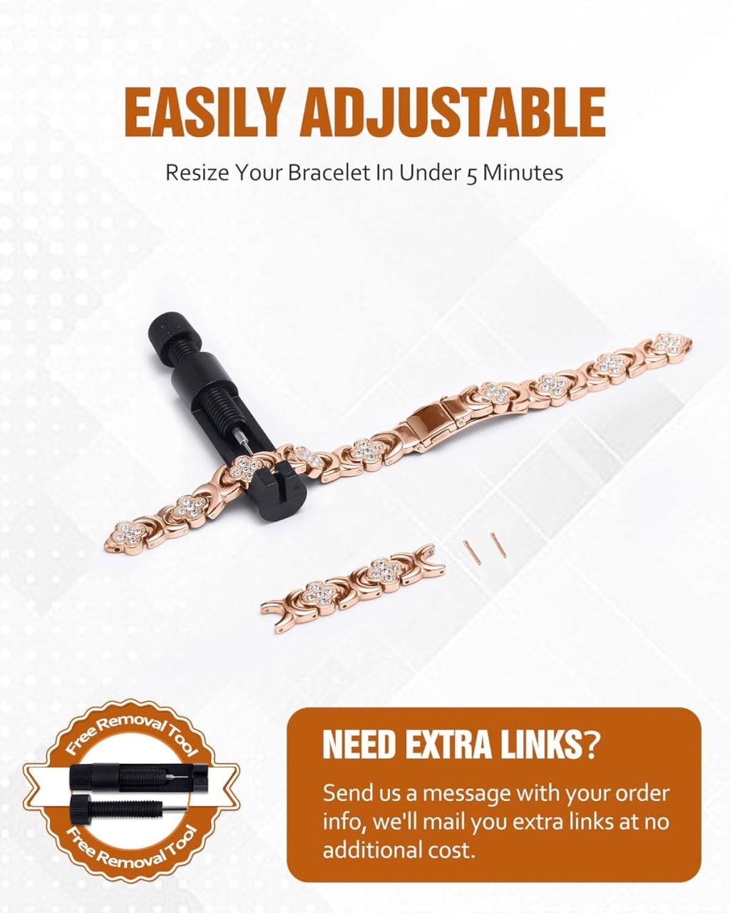 Copper magnetic bracelet for Women