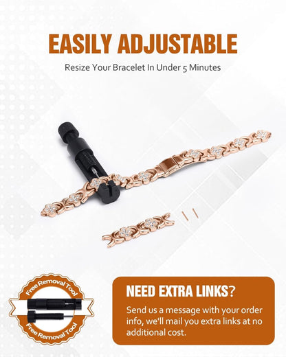 Copper magnetic bracelet for Women