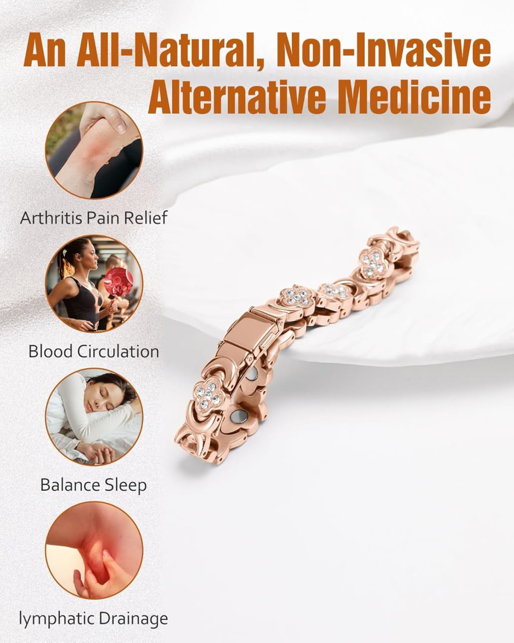 Copper magnetic bracelet for Women
